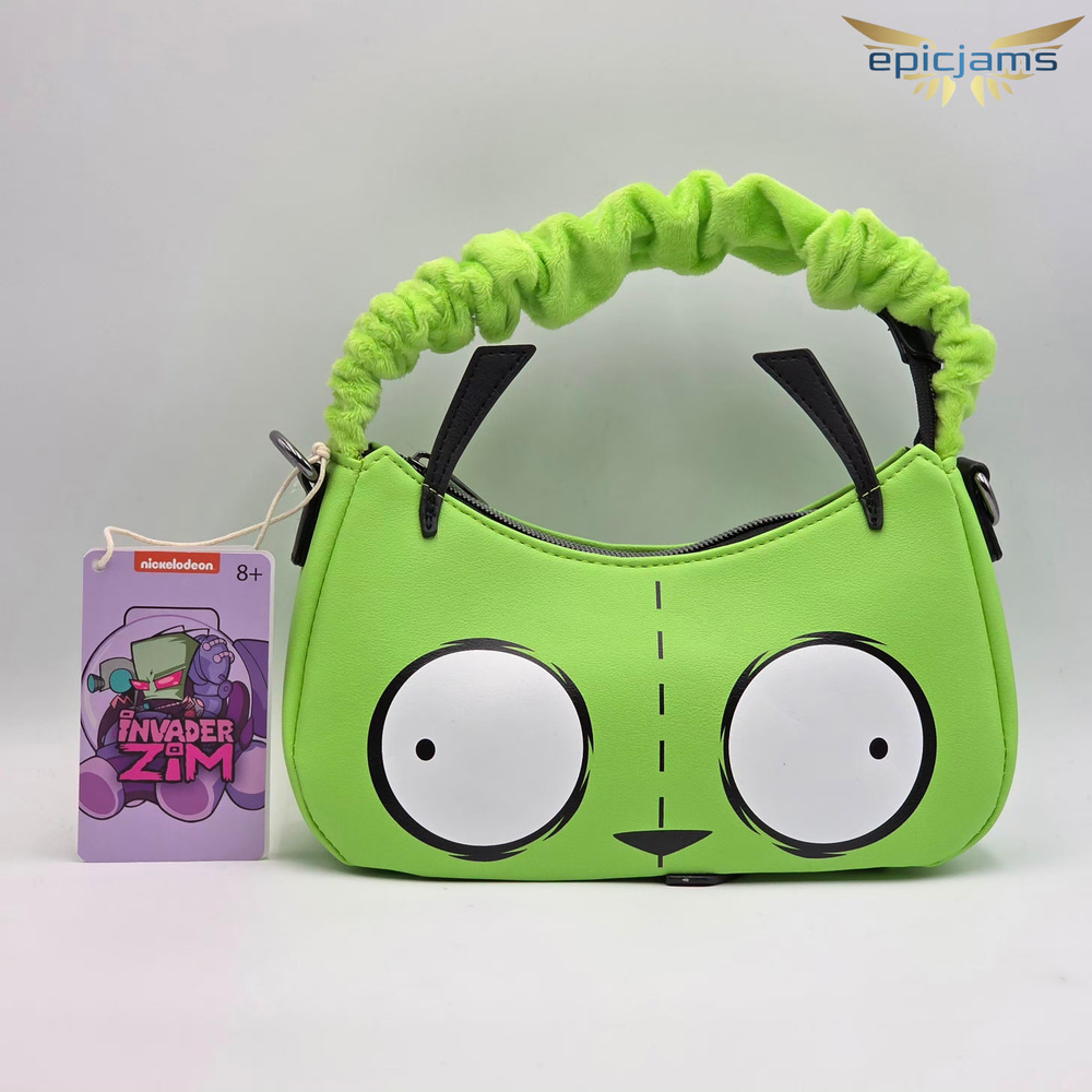 Loungefly Invader Zim GIR Fuzzy Handle Crossbody … - image 1